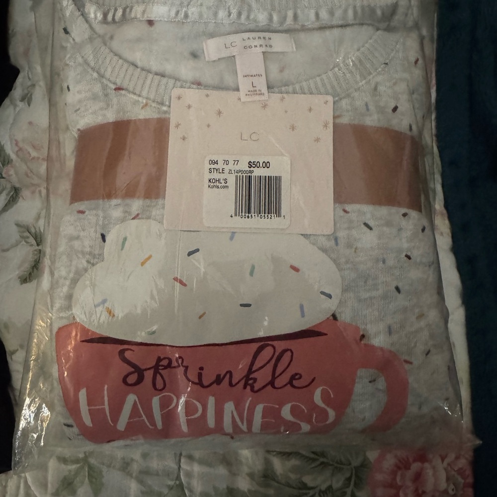 LC Lauren Conrad Sprinkle Happiness PJ set